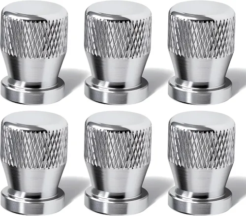 Miniatura 49 de 4 piezas de tapas de válvula de rueda con forma de punta, válvula de rueda de aleación de aluminio con punta, tapas de aire universales a prueba