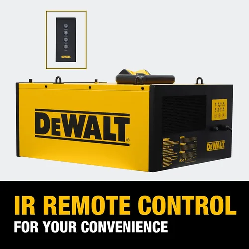 Miniatura 7 de DeWALT DWXAF101 Sistema de filtración de aire, colectores de polvo colgantes de techo de 3 velocidades para carpintería, sistemas de recolección