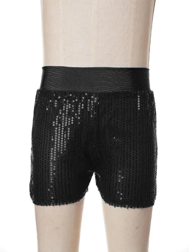 Miniatura 3 de XUNZOO Pantalones cortos de baile de lentejuelas con purpurina para niños y niñas, pantalones cortos de ballet jazz danza yoga gimnasia pantalones