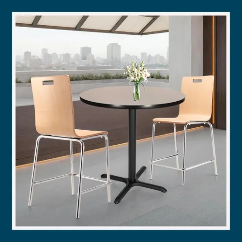 Miniatura 9 de OEF Furnishings OEFCT13636XCGY - Mesa de restaurante y sala de descanso de grado comercial prémium