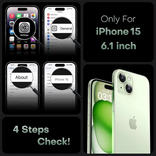 Miniatura 2 de TOCOL Funda Magnética para iPhone 15, Protección Completa Mejorada de la Cámara, Compatible con Magsafe, Protección contra Caídas, Funda para Verde
