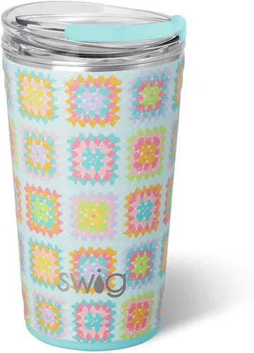 Miniatura 41 de Swig Life - Vaso aislante de 22 onzas, vaso de viaje para café con tapa, taza de café para viaje compatible con portavasos, de acero inoxidable
