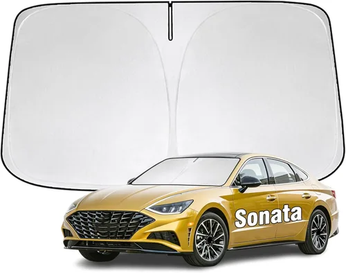 Miniatura 11 de Parasol para parabrisas delantero compatible con Toyota Highlander 2020-2023 2024 2025, protector de visera solar bloquea los rayos UV, parasol