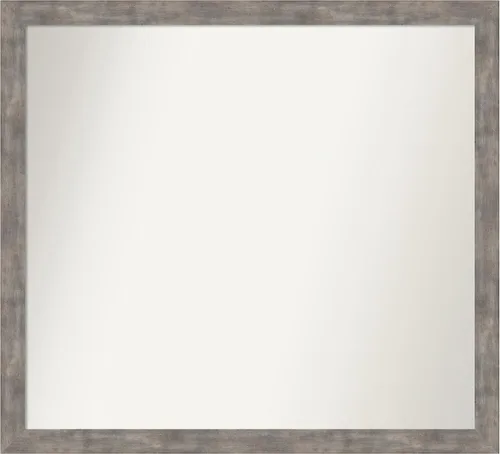 Miniatura 22 de Amanti Art Silver Bathroom Mirror for Over Sink, 24x49 Custom Made Marred Pewter Rectangle Vanity Mirror, Oversize Casual Wood Frame, Hangs Estaño