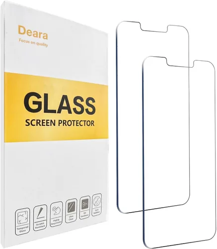 Deara ArmorPro 9H+ Protector de pantalla de vidrio templado para iPhone 14 Plus/iPhone 13 Pro Max [6.7 pulgadas], compatible con fundas (más