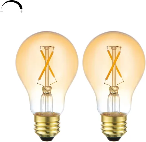 Miniatura 7 de Bombillas LED, bombilla vintage regulable, equivalente a 25 W, bombillas de filamento E26, bombillas de vidrio ámbar antiguo ST19, blanco cálido