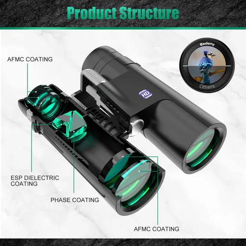 Miniatura 2 de Binoculares profesionales de visión grande de 18 x 50 para adultos con adaptador de teléfono mejorado, trípode y adaptador de trípode, binocular