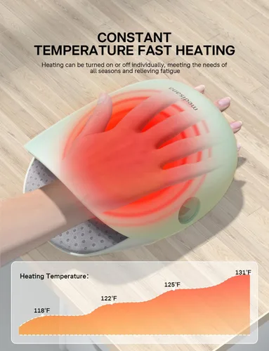Miniatura 7 de Medisana Masajeador de manos con calor y compresión, masaje de estiramiento de nudillos, función de memoria, masajeador de manos inalámbrico