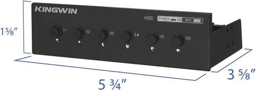 Miniatura 9 de Controlador de refrigeración KingWin, Negro