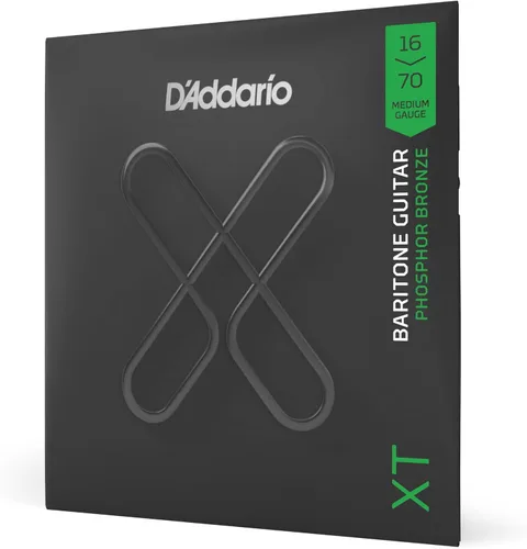 Miniatura 18 de D'Addario Cuerdas para guitarra acústica, XT con revestimiento de bronce fosforoso, XTAPB1047, calibre extra ligero 10-47, juego de 6 cuerdas