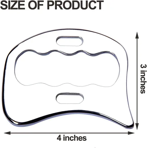 Miniatura 7 de Herramienta de masaje Gua Sha de acero inoxidable, raspador muscular, movilización de tejidos blandos, terapia física para espalda, piernas, brazos