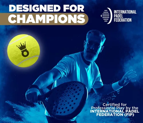Miniatura 6 de Pelota – Pelotas de pádel profesionales certificadas por FIP – Pelotas de pádel duraderas con rebote constante – Fieltro de alta calidad para alto