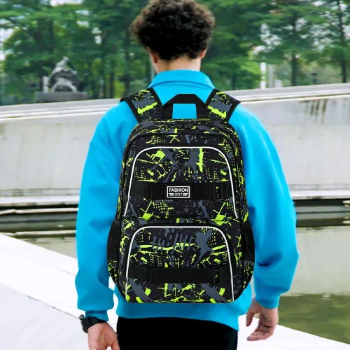 Miniatura 48 de Mochila para laptop, 16 pulgadas, bolsa escolar y bolsa de almuerzo, mochilas resistentes al agua para adolescentes, niñas, mujeres, estudiantes