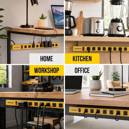 Miniatura 5 de Stanley 31615 Pro9 barra metálica de energía, colores negro/amarillo, 1 paquete