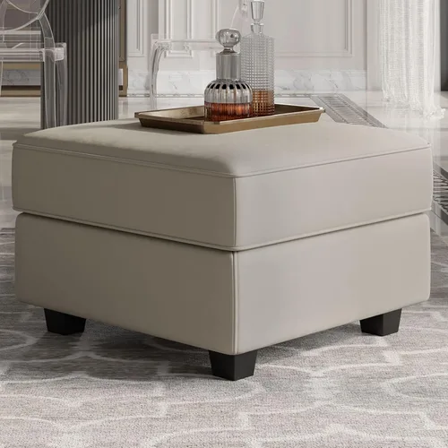 Miniatura 10 de Belffin Módulo de Almacenamiento con Otomana para Sofá Seccional Modular Asiento Cuadrado Cubo de Terciopelo Azul