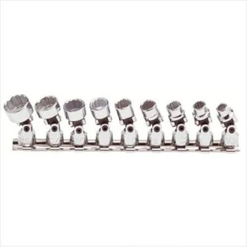 Miniatura 2 de Juego de llaves de vaso universal de 9 piezas de 1/4" - 12 puntos