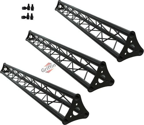 Miniatura 7 de GRIFFIN Extensión de Segmento de Cimbra Triangular de 5 pies (Serie Stage-MountPRO) – Cimbra de Iluminación Extra para Puestos de DJ, Estructuras