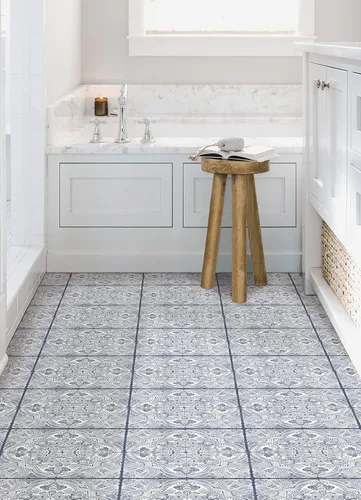Miniatura 3 de FloorPops Hastings - Azulejos adhesivos para suelo, color azul