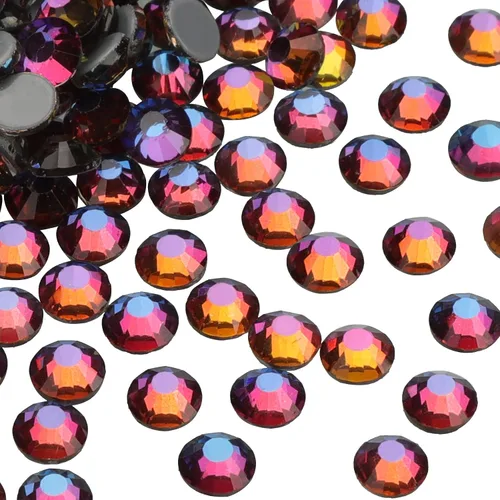 Miniatura 47 de 2880 diamantes de imitación termoadhesivos de imitación de cristal con parte trasera plana para manualidades, manualidades, ropa, zapatos