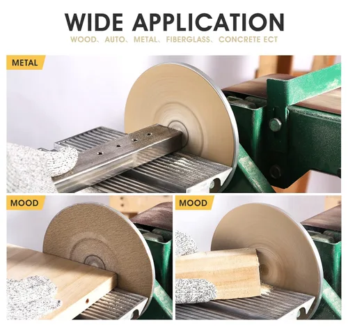 Miniatura 6 de 100 PIEZAS Discos de lija de 6 pulgadas PSA de grano 180 autoadhesivos de respaldo adhesivo para lijadora DA, papel de lija para acabado de madera