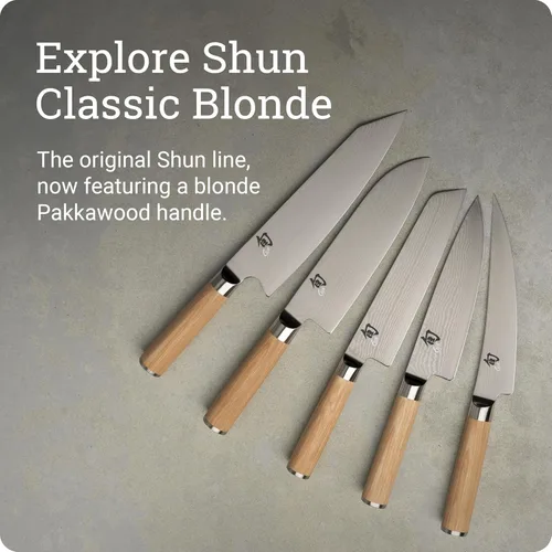 Miniatura 6 de Shun Classic Blonde Cuchillo de Chef de 6", Cuchillo de Cocina Japonés Hecho a Mano para Chefs Profesionales y del Hogar, Núcleo VG-MAX con Rubio