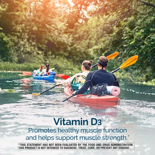 Miniatura 5 de Nature's Wonder Vitamina D3 5000iu (125mcg) de alta potencia, suplemento dietético para apoyar la salud ósea y el sistema inmunológico, sin gluten