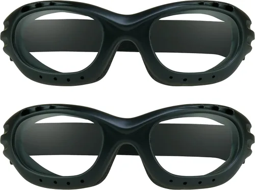 Bikershades Gafas de Seguridad para Motocicleta para Hombre y Mujer. Lentes Polarizadas, Humo, Azul Espejado u Naranja, Lentes Amarillos