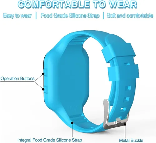 Miniatura 6 de Reloj de seguimiento de fitness LED sin Bluetooth, reloj podómetro digital, con recuento de pasos/distancia/calorías/cronómetro/reloj despertador