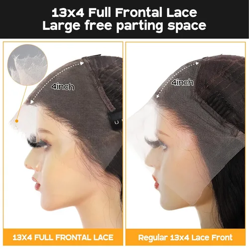 Miniatura 7 de BEEOS 13x4 frontal completo de encaje SKINLIKE real HD, línea capilar vívida prearrancada con nudos blanqueados de 0.10mm, encaje HD ultrafino