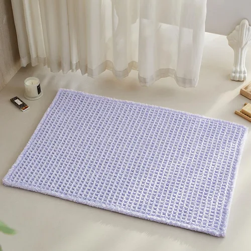 Miniatura 133 de TYUU Tapete de baño estilo gofre, tapete de baño bohemio, antideslizante, lavable, súper absorbente, de secado rápido, bonito tapete de baño