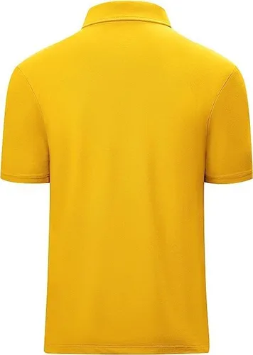 Miniatura 2 de Polo de golf con cremallera para hombre, manga corta, absorbe la humedad, informal, con cremallera de un cuarto