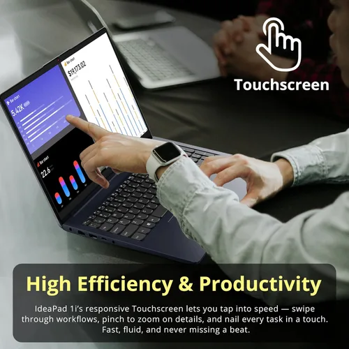Miniatura 7 de Lenovo IdeaPad 1i - Laptop con pantalla táctil FHD de 15.6 pulgadas, Intel i5-1335U, 8 GB de RAM, 416 GB de almacenamiento
