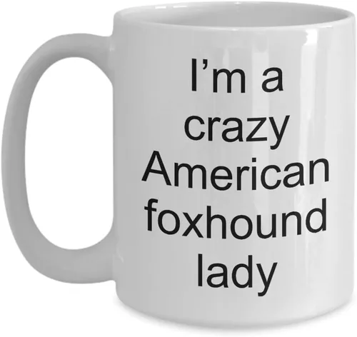 Miniatura 3 de Funny Mug American Foxhound - 11 or 15 oz Coffee Tea Cup with Unique saying Pedigree Dog