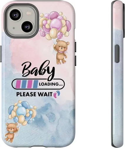 Miniatura 28 de Cute Baby Loading Phone Case for iPhone Models and Variants - Sweet Maternity Phone Cover for Pregnancy Reveal or Baby Shower Matte