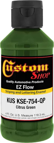Miniatura 2 de Custom Shop KSE757-QP Triple Black - Pintura esmaltada EZ Flow a rayas y letras – 4 onzas Triple negro