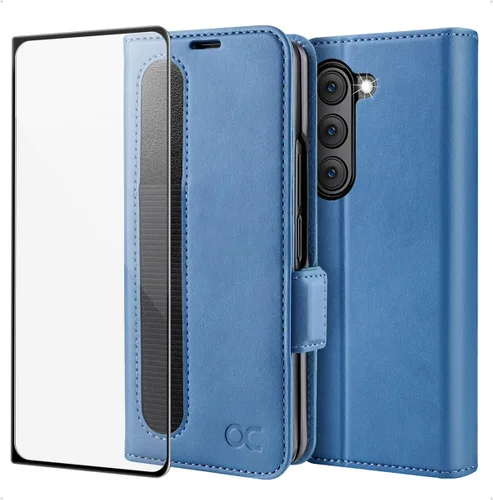 Miniatura 8 de OCASE Funda tipo cartera para Samsung Galaxy Z Fold 5 5G con soporte para S Pen (versión actualizada) de piel sintética, ranuras para tarjetas