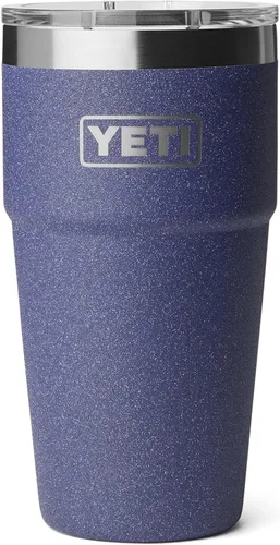 Miniatura 24 de YETI Rambler - Vaso apilable de 20 onzas, acero inoxidable, aislado al vacío con tapa MagSlider Verde mar