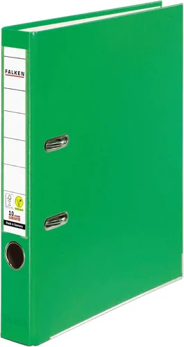 Miniatura 26 de Archivos de plástico originales Falken PP-Color. Fabricado en Alemania. Carpeta de anillos DIN A4 de 2.0 in de color pastel Aqua Carpeta de archivos
