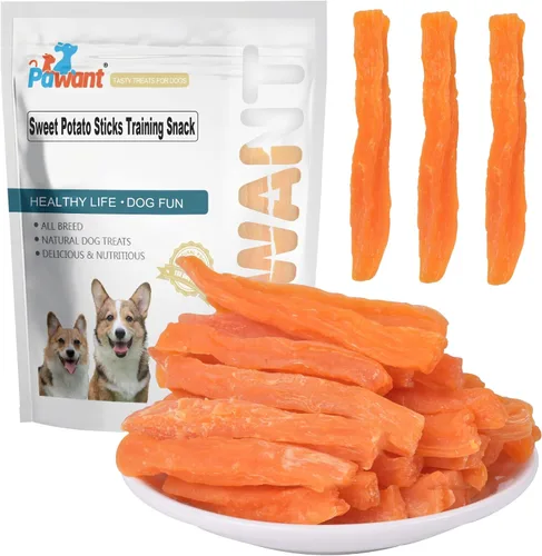Miniatura 11 de Dog Treats - Golosinas para perros de batata envueltas en pollo, aperitivos de entrenamiento para cachorros, golosinas sin cuero crudo, 0.5 lb/227 g