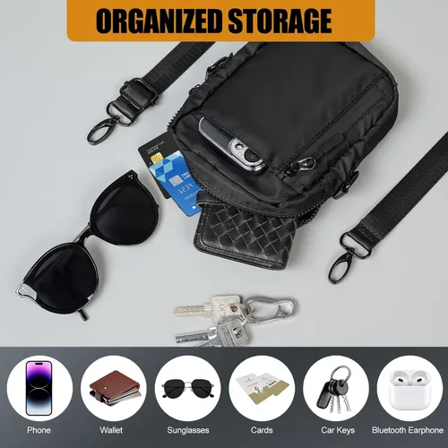 Miniatura 6 de Bolsa magnética para gimnasio, pequeña bolsa de gimnasio para mujeres y hombres, soporte para botella de agua para gimnasio, bolsa de camiseta