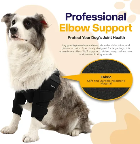 Miniatura 2 de Codera de perro para codo y hombro de mascotas para artritis de codo, displasia, callos de codo, codo para pierna delantera, protector de codo