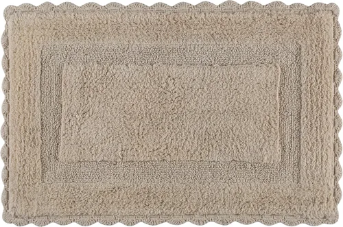 Miniatura 20 de Alfombra de baño de felpilla de algodón de 17 x 24 pulgadas, color beige, tapete de baño de felpa suave, ultra absorbente, de secado rápido, lavable