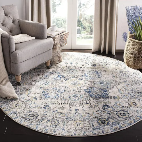 Miniatura 35 de Safavieh MAD603D - Tapete con diseño de medallón desgastado copo de nieve, colección Madison, no suelta pelos, fácil de cuidar, vestíbulo, alto