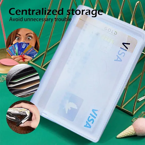 Miniatura 4 de Tarjetero de plástico transparente para tarjeta de crédito, Transparente
