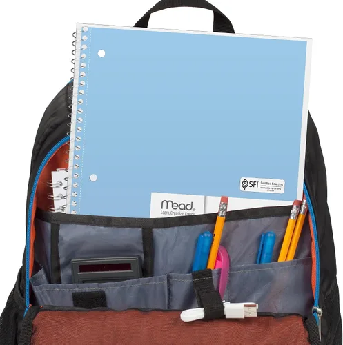 Miniatura 5 de Mead 930050-ECM - Cuaderno de espiral, paquete de 6, 1 materia, papel rayado ancho, 7-1/2 x 10-1/2 pulgadas, 70 hojas por cuaderno, colores pastel