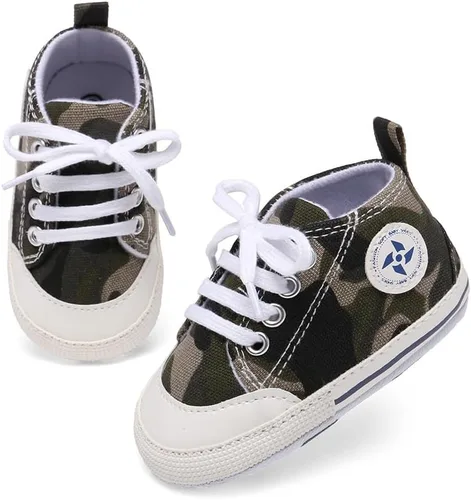 Miniatura 128 de Zapatos deportivos de lona de lona para bebés y niñas, suela antideslizante suave, suela antideslizante