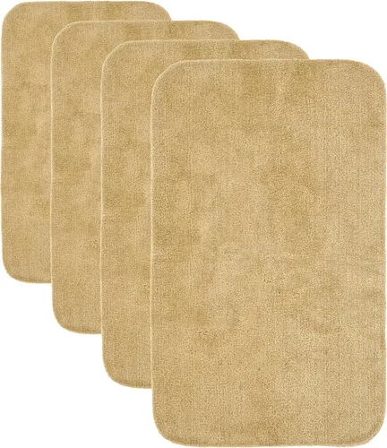 Miniatura 152 de Garland Rug 2 alfombras de baño tradicionales de nailon lavables color morado (17 x 24 pulgadas, 21 x 34 pulgadas), suaves, absorbentes y elegantes