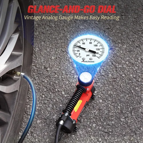 Miniatura 4 de AVID POWER 12V DC Tire Inflator Portable Air Compressor, Compact Air Pump w/Copper Motor, Easy Operation 12V Tire Pump w/Carrying Case & 3 Adapters