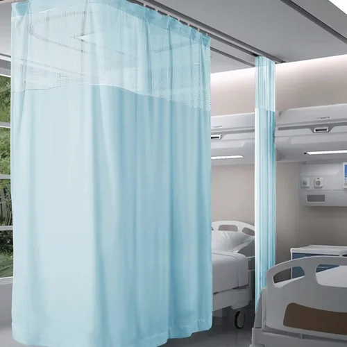Miniatura 10 de Fcosie Cortinas divisoras de habitación de hospital con ganchos planos para cubículo, pantalla de privacidad para hospital, clínica médica
