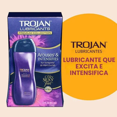 Miniatura 2 de TROJAN Lubricantes despierta e intensifica, lubricante personal, lubricante personal de silicona, 3 onzas líquidas